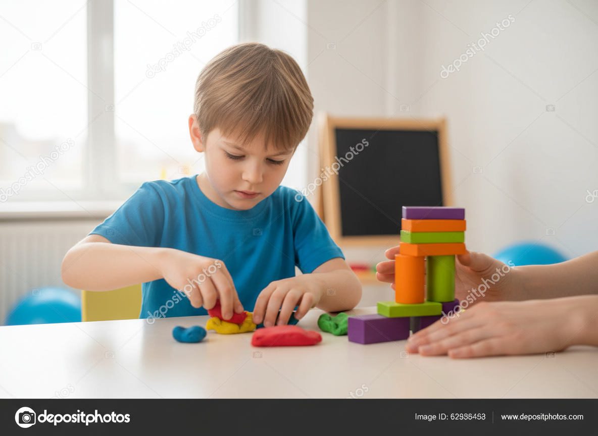 Child in occupational therapy session